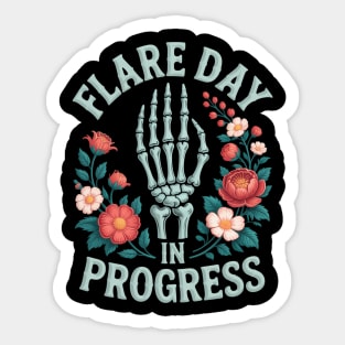 Chronic Illness Flare Day In Progress Spoonie Awareness Sticker
